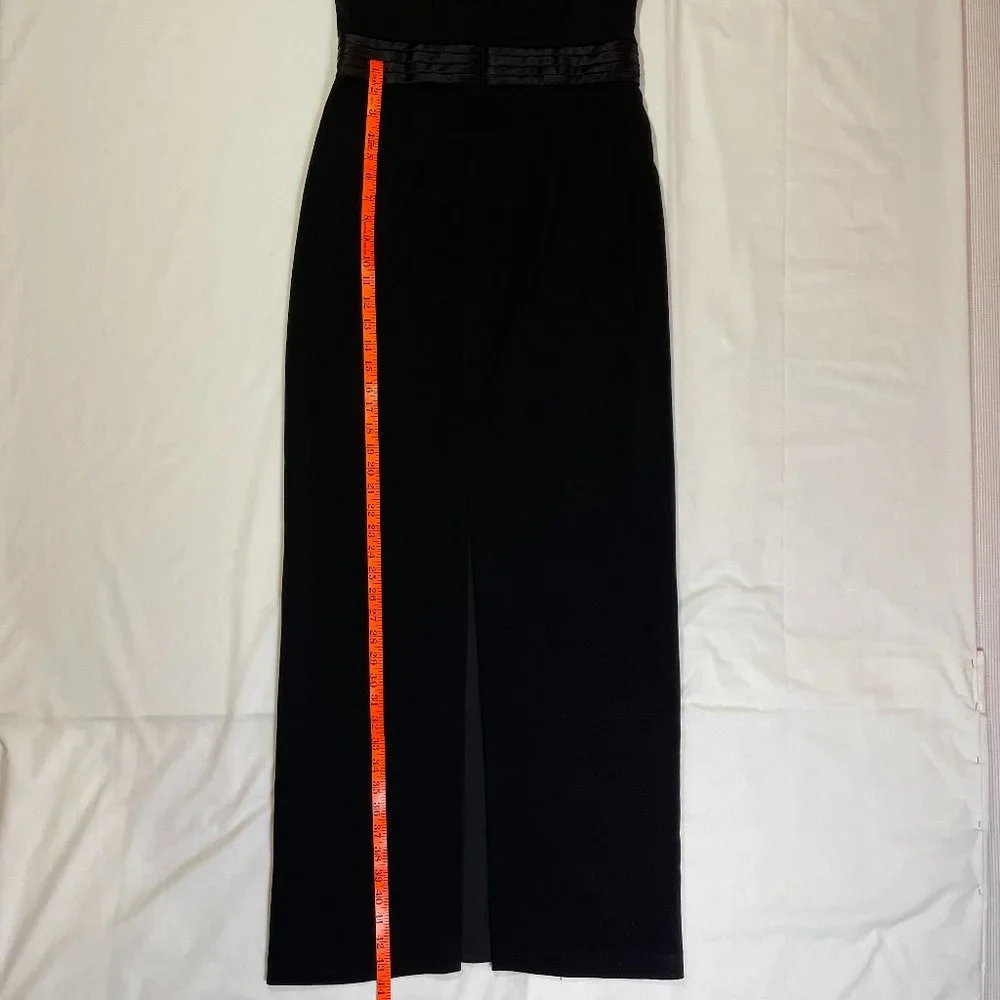 Badgley Mischka Black Formal Maxi Dress Size 8 Black Tie Party Gala Ball Evening - Picture 13 of 16